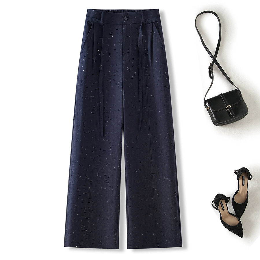 Shimmer Wide Leg Casual Pants - Image 4