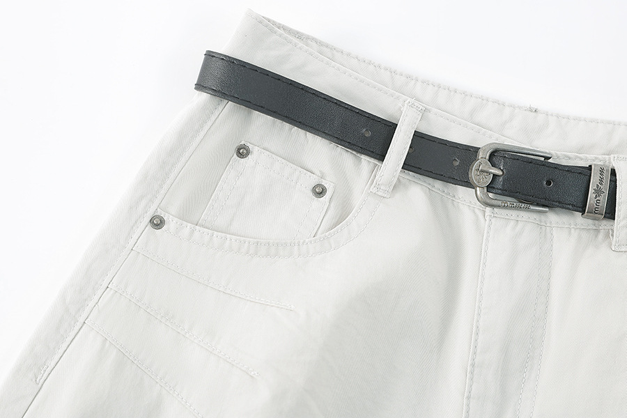 Summer 2026 New Machete Cargo Jeans Ninth Pants Wide Leg Pants - Image 8