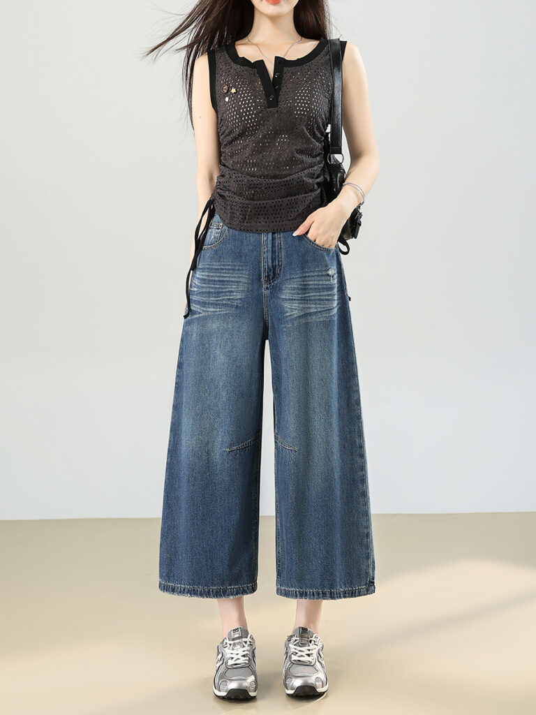 7/8 Length Wide Leg Jeans for Petite - Summer 2026