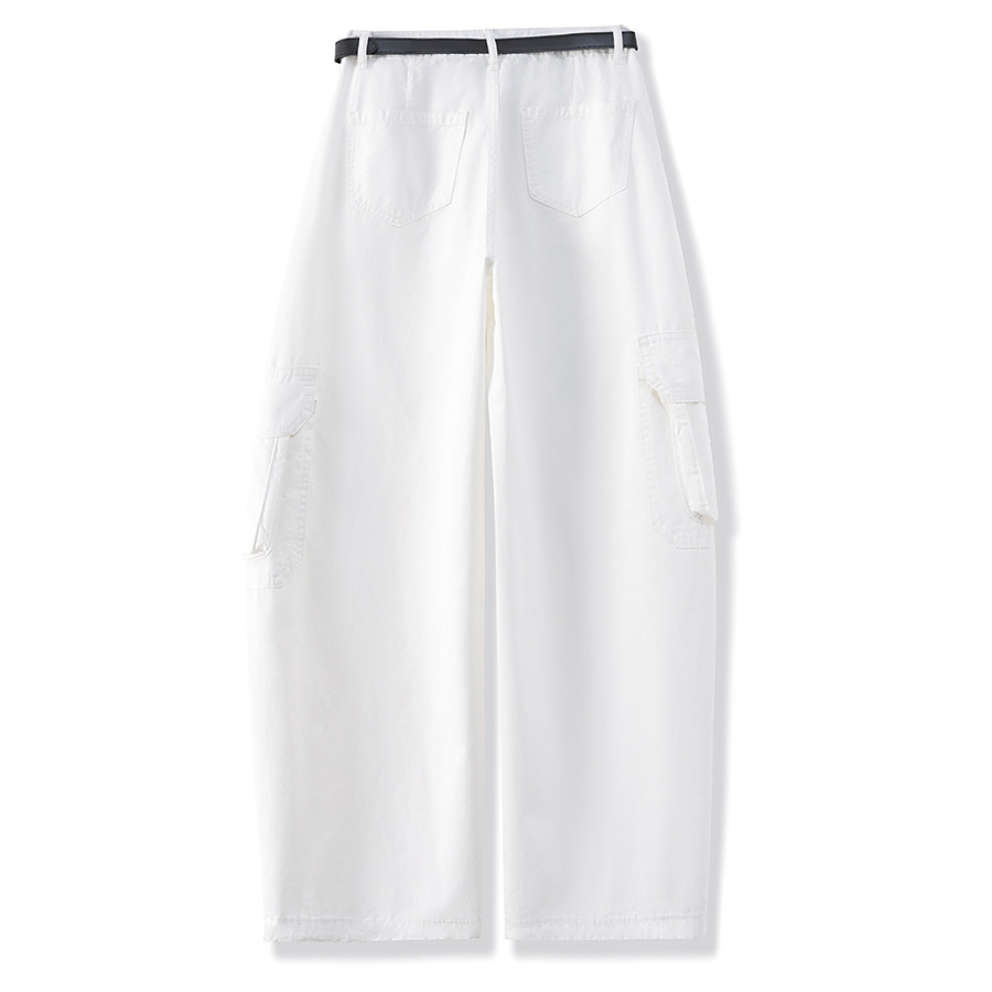 Summer 2026 New Machete Cargo Jeans Ninth Pants Wide Leg Pants - Image 6