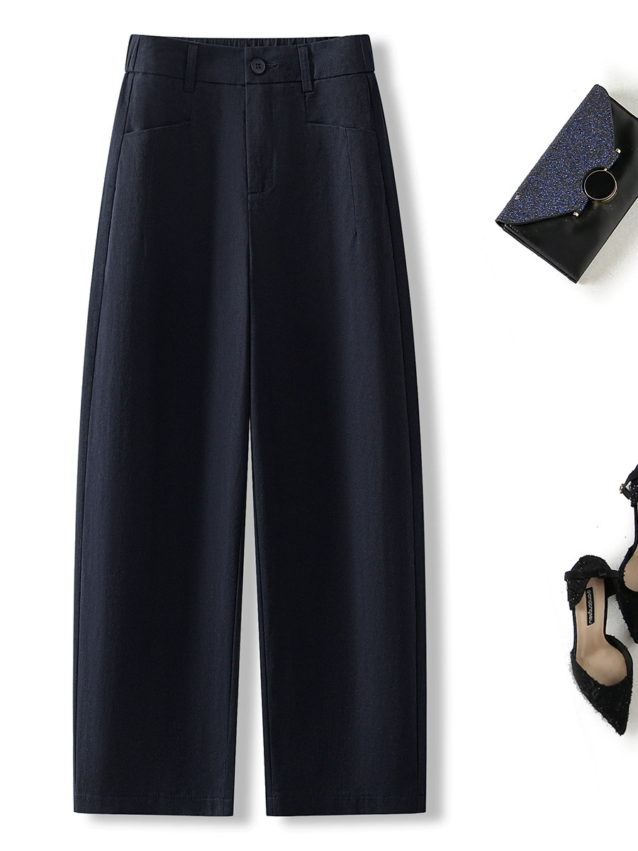 Wide-Leg Cropped Casual Pants - Image 4