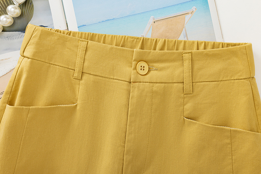 Wide-Leg Cropped Casual Pants - Image 7