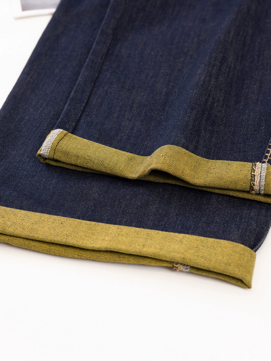 Color-Block Cropped Jeans - Image 4