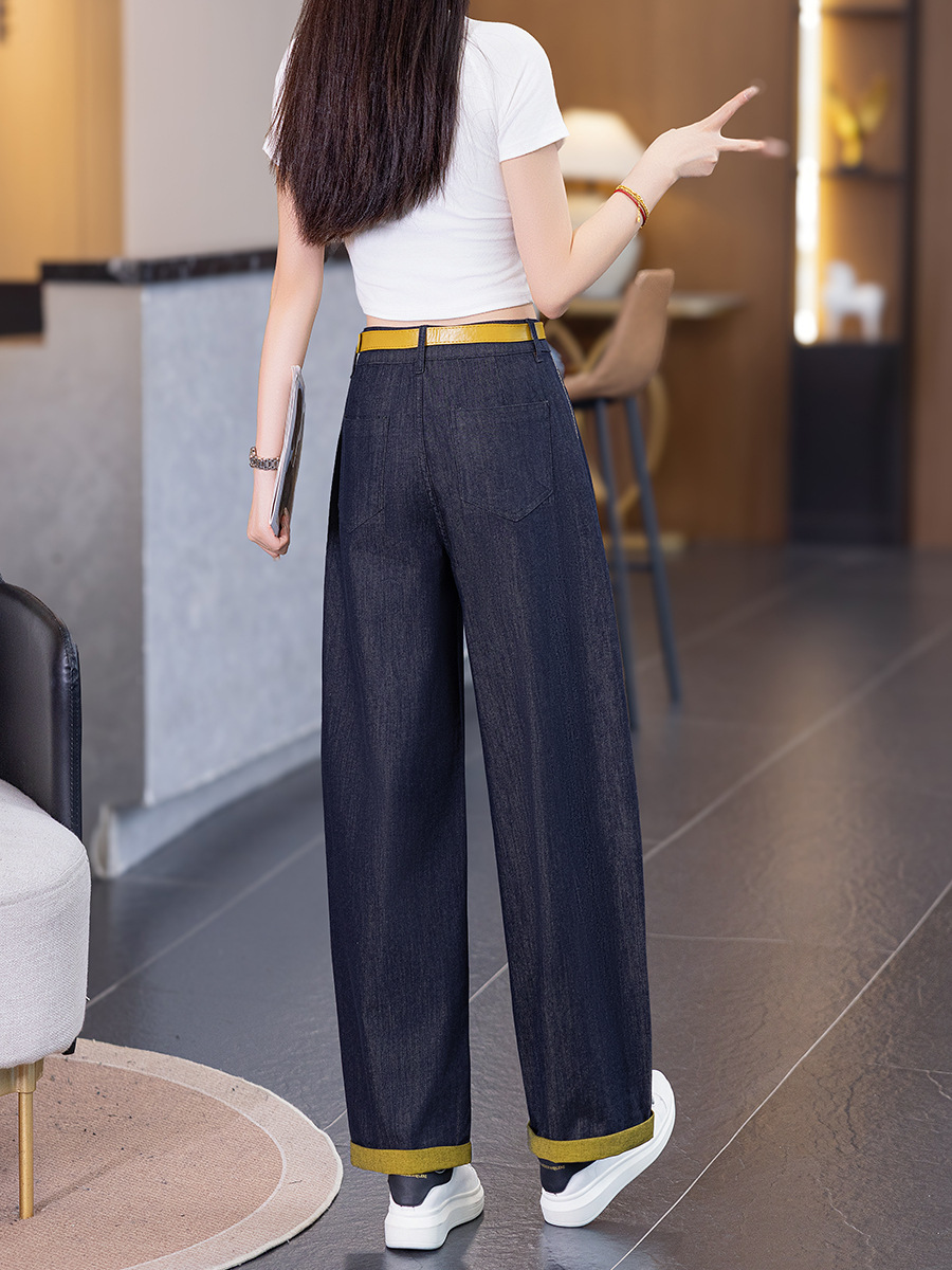 Color-Block Cropped Jeans - Image 9