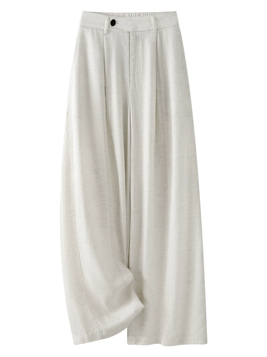 Linen-Tencel Straight Pants - Image 5