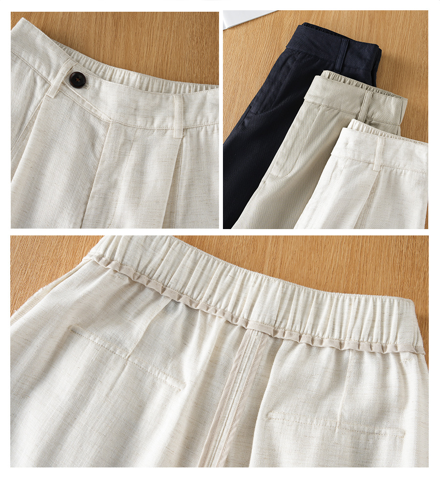 Linen-Tencel Straight Pants - Image 6