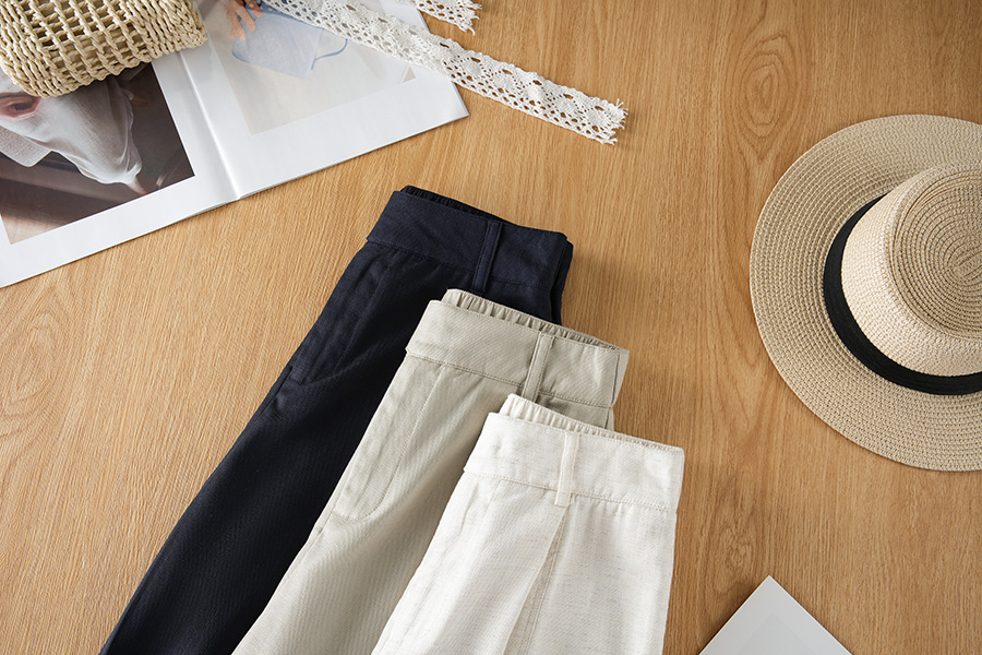 Linen-Tencel Straight Pants - Image 9