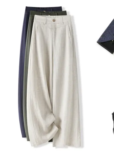 Linen-Tencel Old-Money Pants