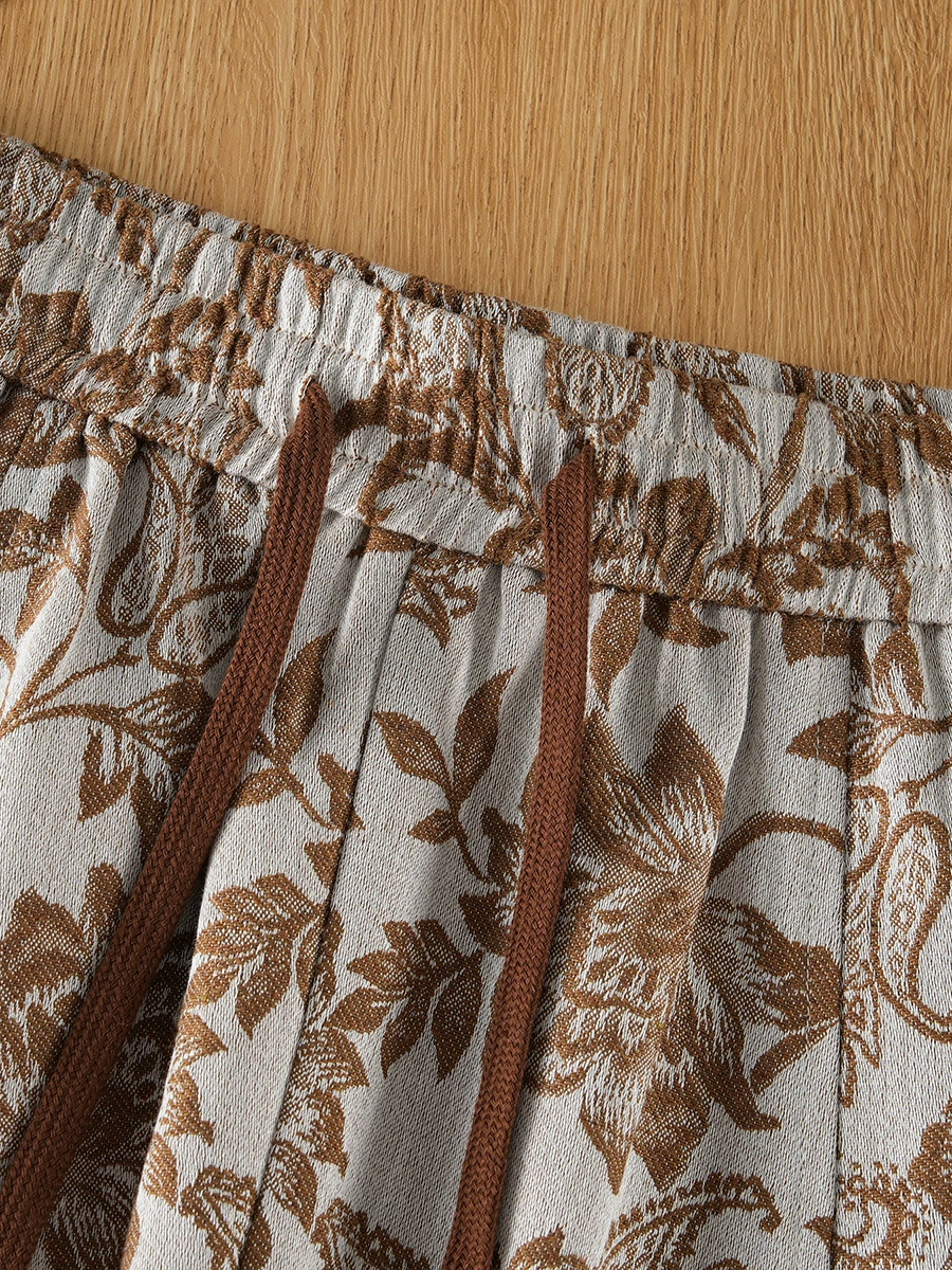 Jacquard Wide-Leg Pants - Image 3