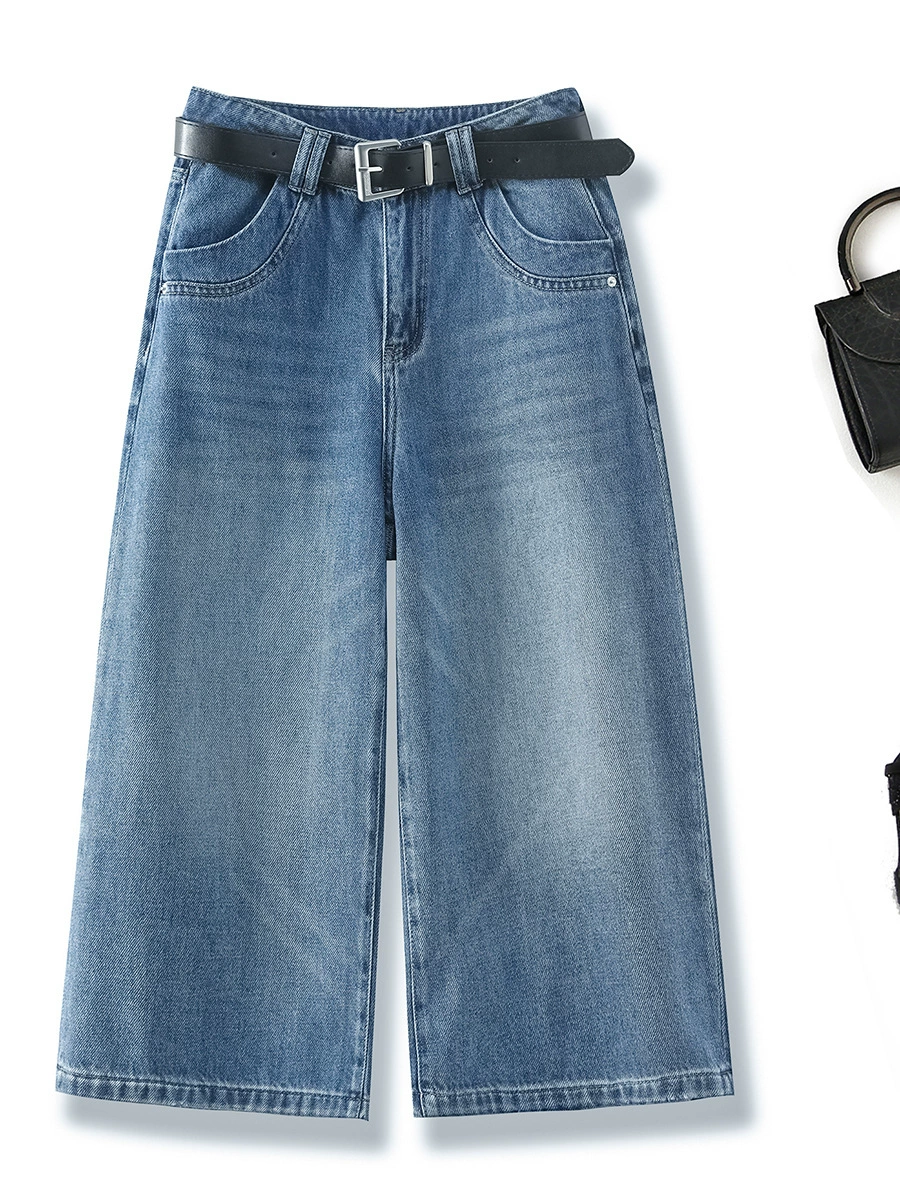 Cropped Straight-Leg Jeans
