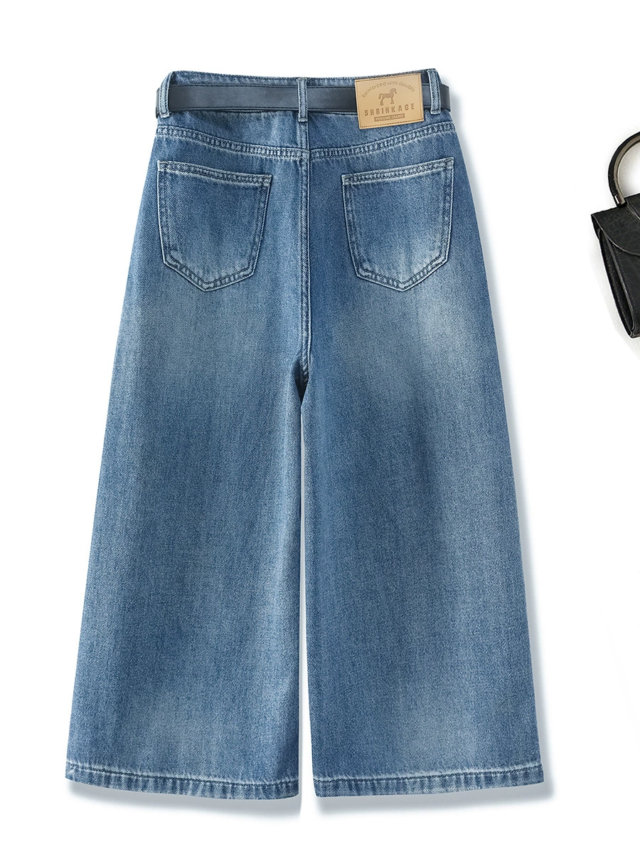 Cropped Straight-Leg Jeans - Image 2