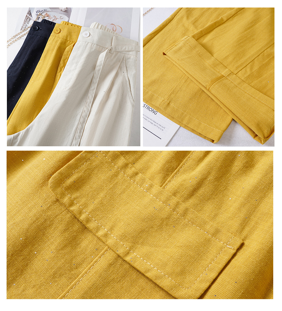 Shimmer Wide Leg Casual Pants - Image 6