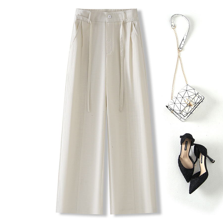 Shimmer Wide Leg Casual Pants - Image 7