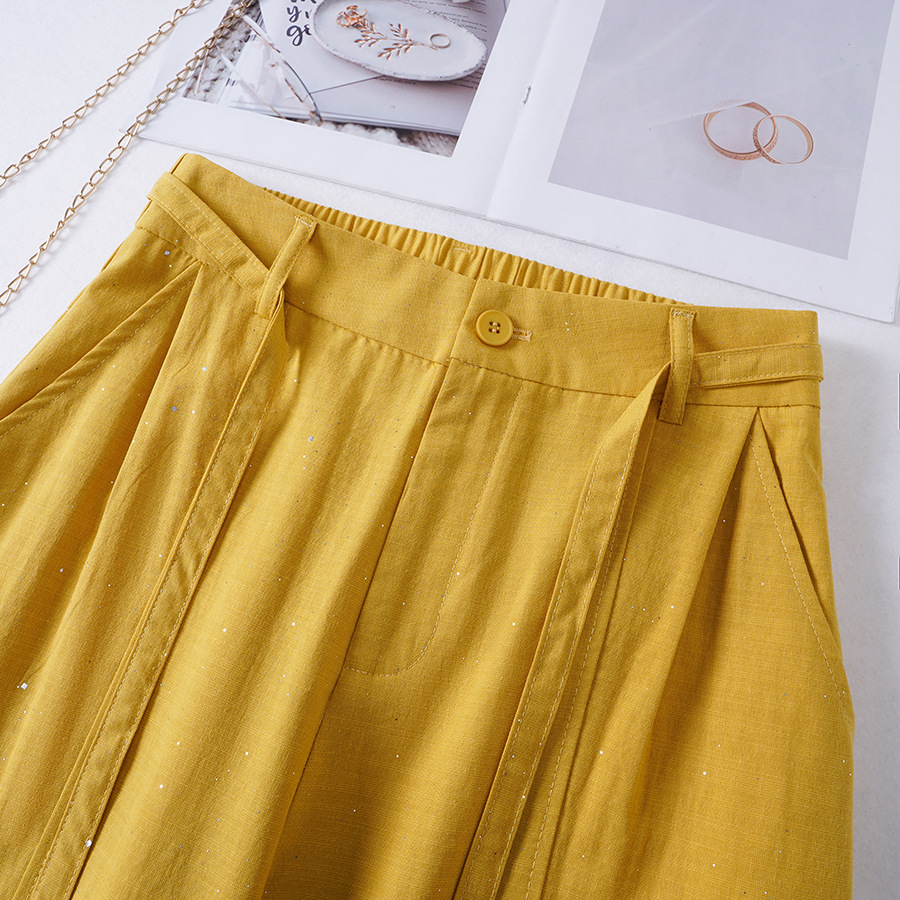 Shimmer Wide Leg Casual Pants - Image 10
