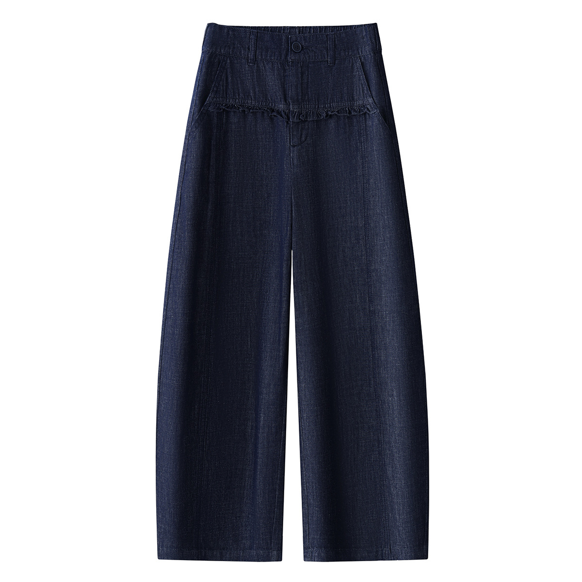 Wide leg casual trousers with tencel worsted cotton (1 Pc Welcome / Low MOQ) - Image 14