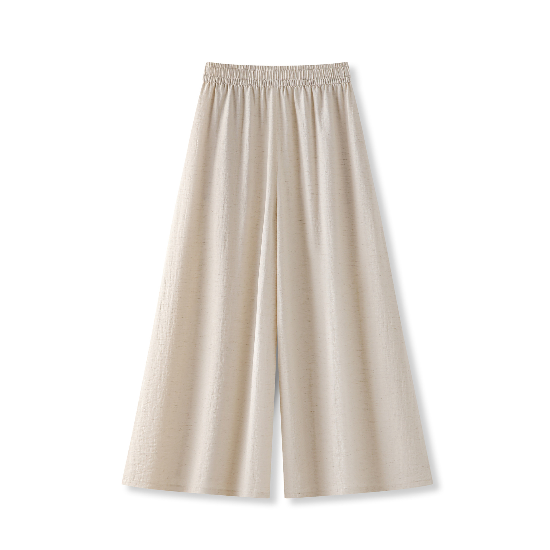 Ice silk linen elastic waist straight casual pants new (Ready to Ship) - Image 7