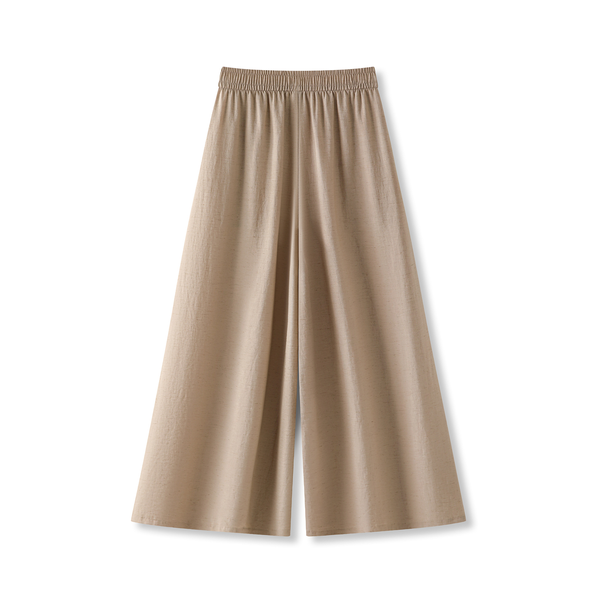Ice silk linen elastic waist straight casual pants new (Ready to Ship) - Image 3