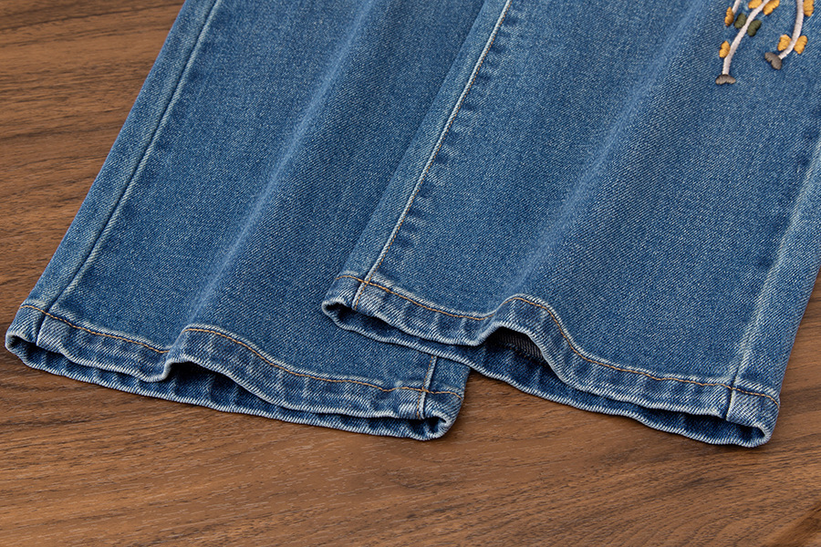 Designer embroidered jeans, high waist, slim straight (Factory Direct Price) - Image 11