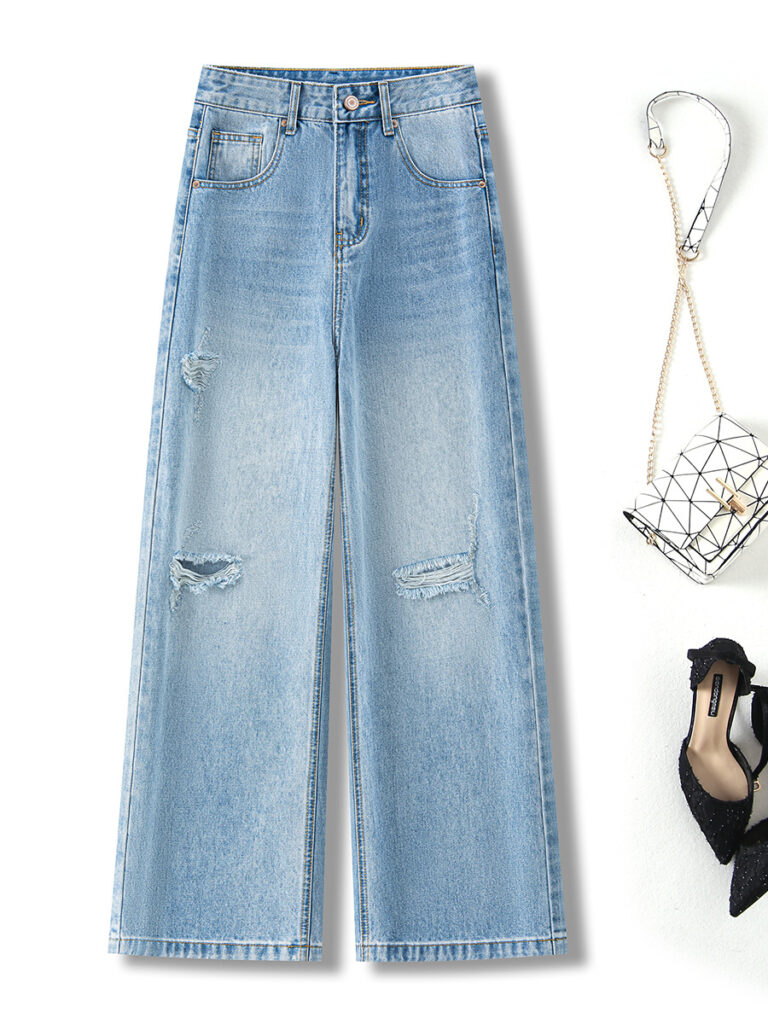 2026 new summer style ripped straight-leg fashionable (Ready to Ship)
