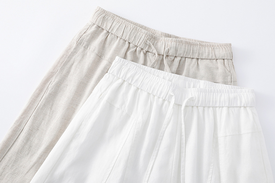 2026 Summer New Tencel Linen Cropped Pants Flower (Factory Direct Price) - Image 11