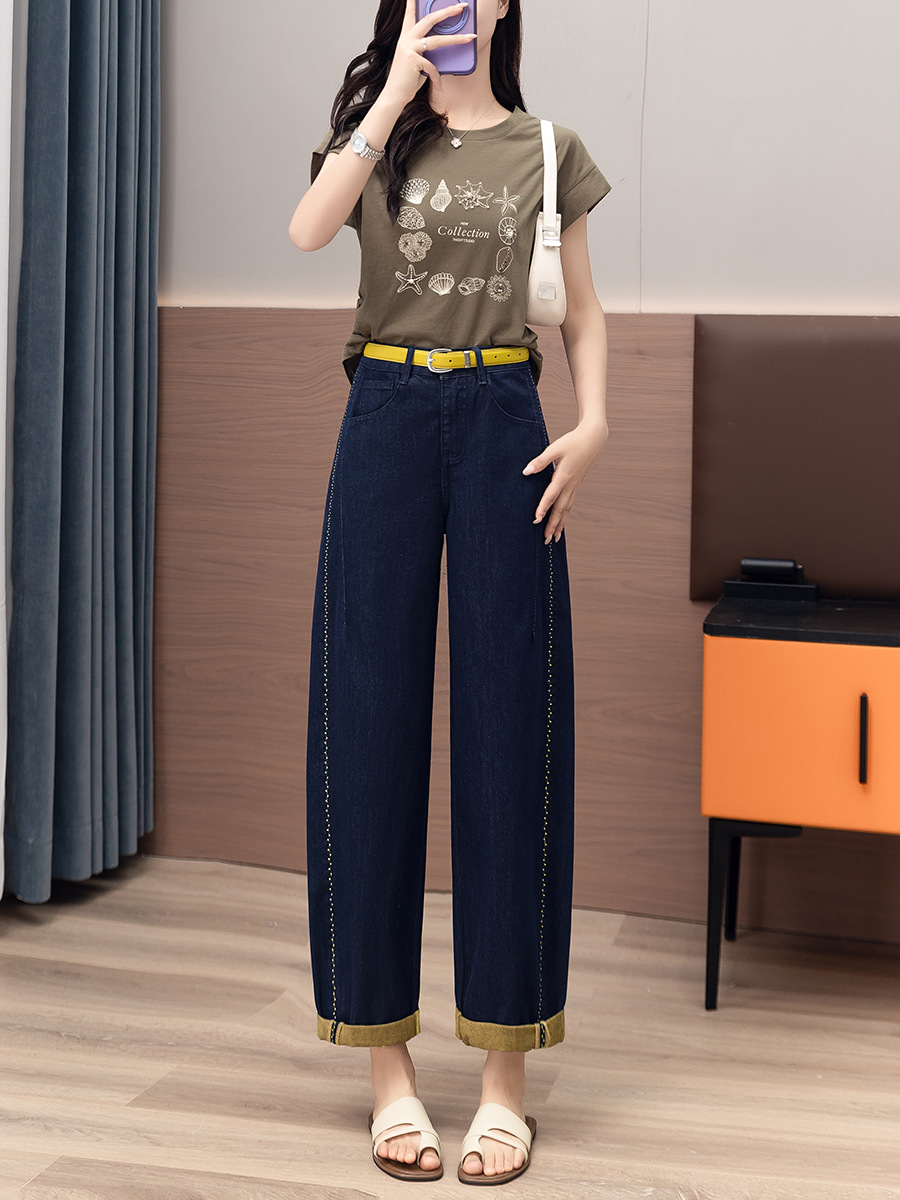 Worsted cotton jeans
