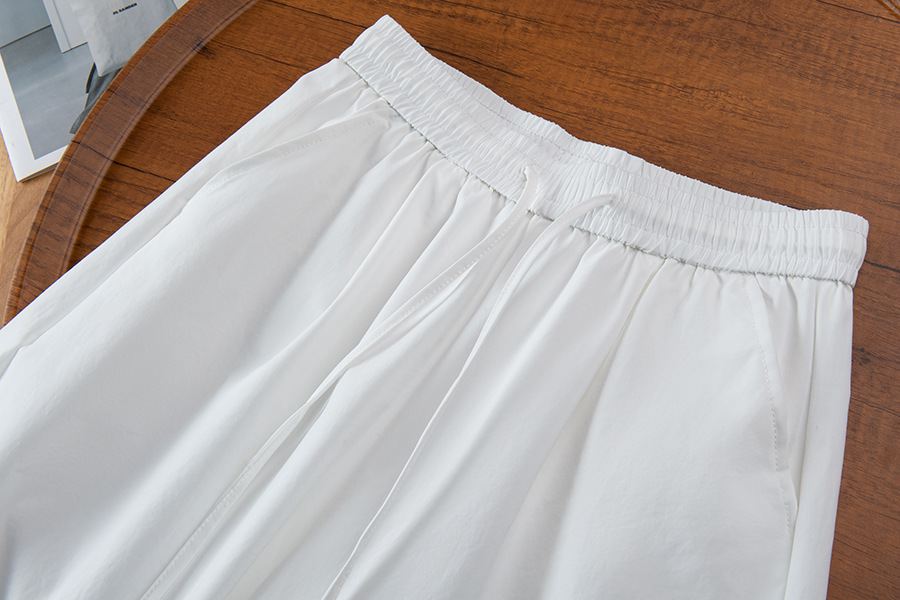Petite lace white wide-leg casual pants (Ready to Ship) - Image 9