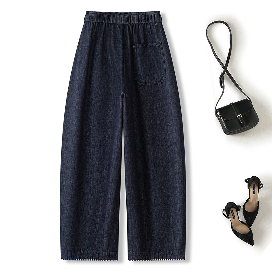 Beautiful Styling Of Splicing Elastic Pants Blind Dropshipping