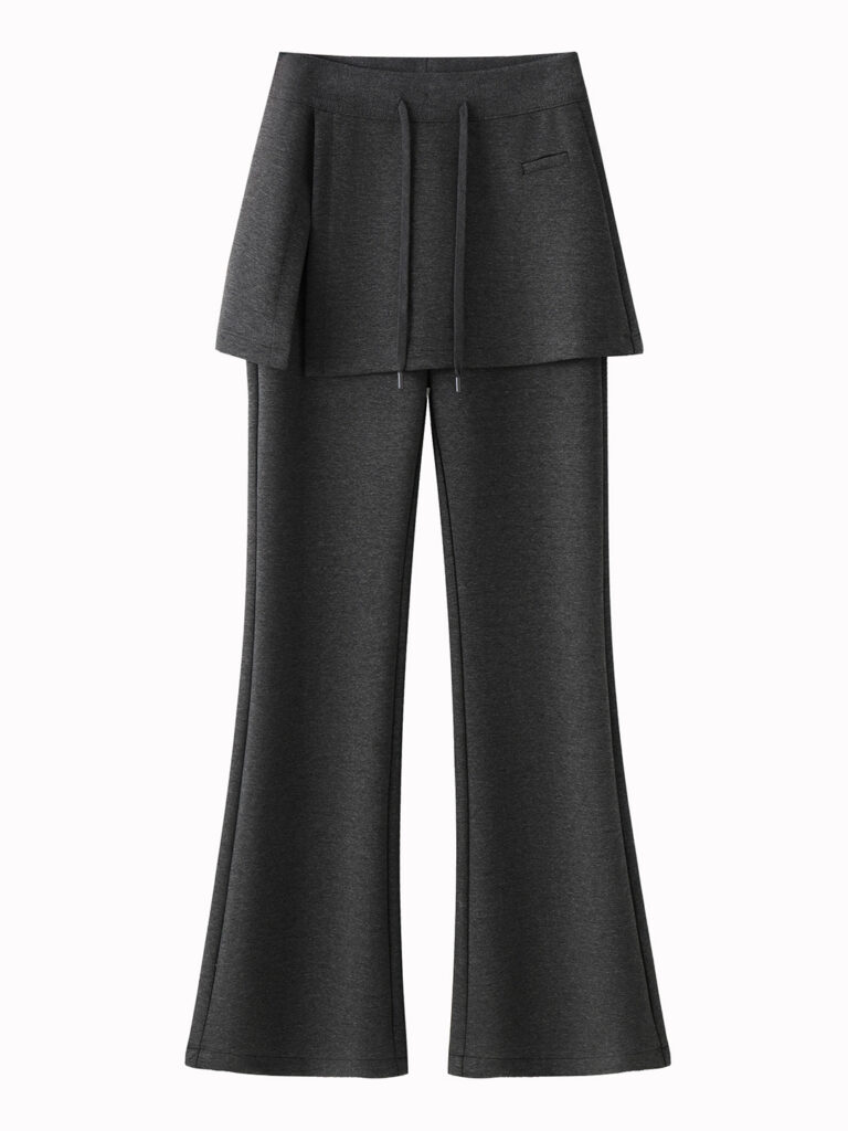 Women’s Balletcore High-Waisted Two-Piece Flare Pants (Factory Direct Price)