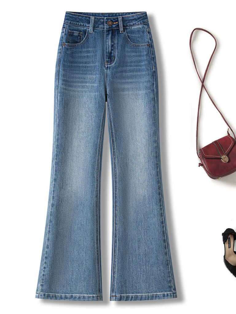 Women’s High-Rise Stretch Flared Jeans (Cropped & (Factory Direct Price)