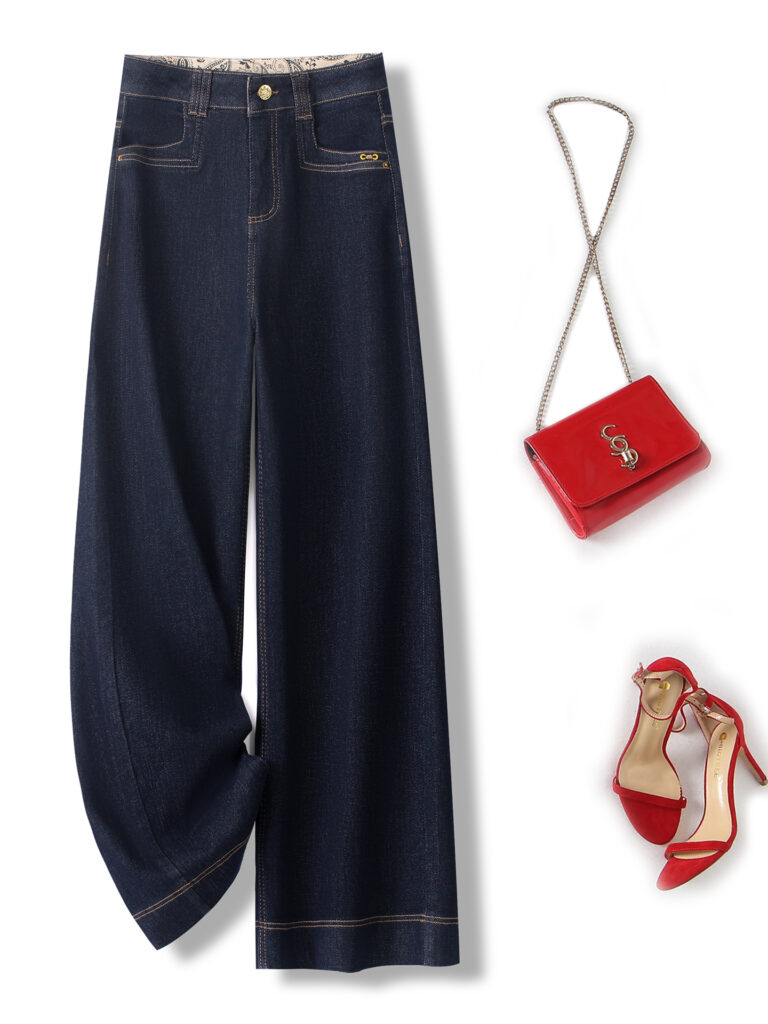 Women’s High-Rise Tencel Cotton Straight Leg Jeans (1 Pc Welcome / Low MOQ)